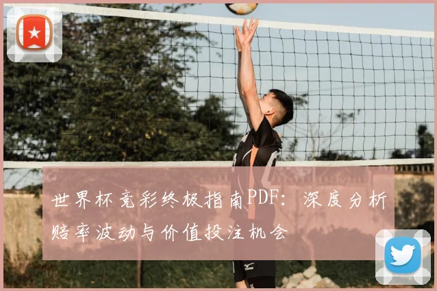 世界杯竞彩终极指南PDF：深度分析赔率波动与价值投注机会